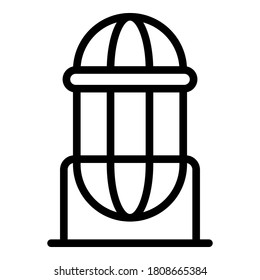 Fertilizer reservoir icon. Outline fertilizer reservoir vector icon for web design isolated on white background