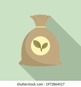 Fertilizer sack icon. Flat illustration of Fertilizer sack vector icon for web design