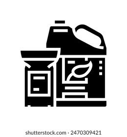 fertilizer urban gardening glyph icon vector. fertilizer urban gardening sign. isolated symbol illustration