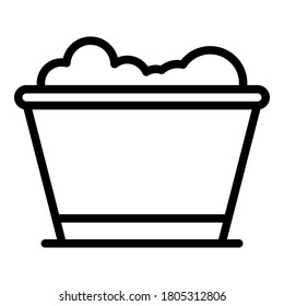Fertilizer vase icon. Outline fertilizer vase vector icon for web design isolated on white background