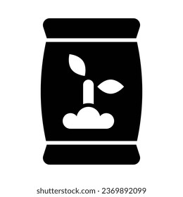 Icono De Glifo Vector De Fertilizantes Para Uso Personal Y Comercial.
