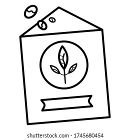 Ilustración de icono del vector del fertilizante