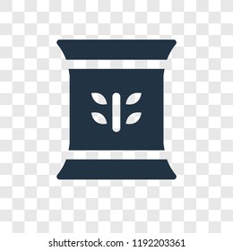 Fertilizer vector icon isolated on transparent background, Fertilizer transparency logo concept