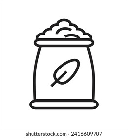 fertilizer vector icon line template