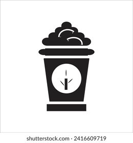fertilizer vector icon line template