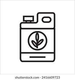 fertilizer vector icon line template