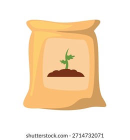 Düngemittel-Vektorsymbol, Bodendüngerbeutel, Vektorgrafik, Düngemittel-Clip-Art