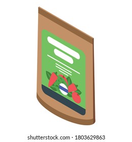 Fertilizer vegetables icon. Isometric of fertilizer vegetables vector icon for web design isolated on white background