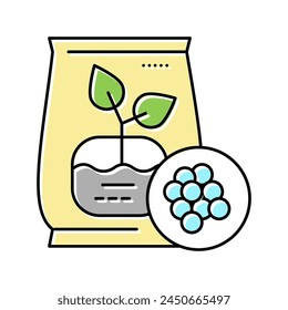 fertilizers gardening color icon vector. fertilizers gardening sign. isolated symbol illustration