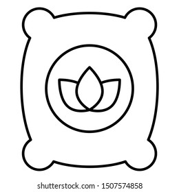 Fertilizers Grain Bag Vector Icon Design
