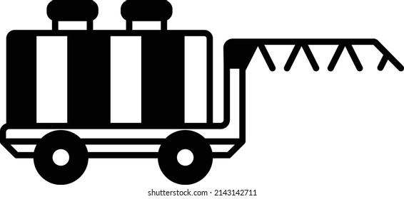 Fertilizers and pesticides dispenser sprayer Machine Concept Vector Icon Design, Agricultural machinery Symbol, Industrial agriculture Vehicles Sign, Farming equipment Stock illustration