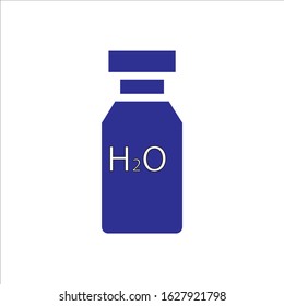 Fertilizers for plants. Bottle and sprout sign
