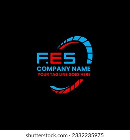 FES letter logo creative design with vector graphic, FES simple and modern logo. FES luxurious alphabet design  