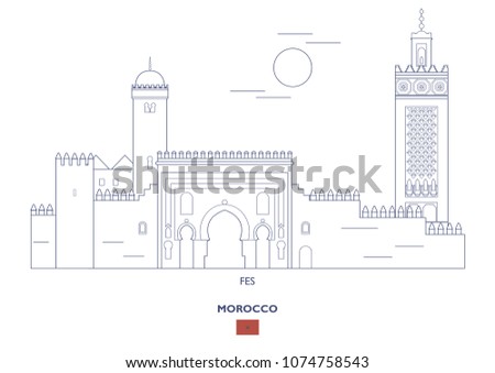 Fes Linear City Skyline, Morocco