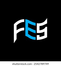 Design de logotipo FES, logotipo simples e moderno FES. FES design de alfabeto luxuoso  