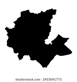 Fes Meknes region map, administrative division of Morocco. Vector illustration.