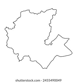 Fes Meknes region map, administrative division of Morocco. Vector illustration.