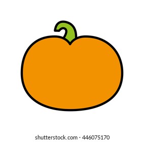 fesh vegetable pumpkin isolated icon design, vector illustration  graphic 