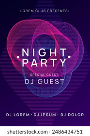 Fest Banner. Edm Trance Template. Pink Sound Magazine. Electronic Radio Invitation. Discotheque Background. Violet Techno Poster. Electro Cover. Blue Fest Banner
