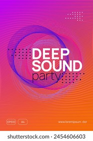 Fest Design. Electronic Radio Invitation. Techno Banner. Violet Night Club Flyer. Sound Trance Graphic. Concert Invite. Blue Discotheque Poster. Green Fest Design