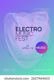 Pôster do Fest. Som ajustado. Trance Cover. Convite de discoteca da boate. Evento Edm Violeta. Discotheque Concert Template. Festa Verde. Pôster Pink Fest