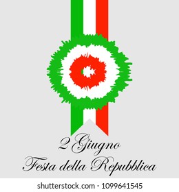 Festa della Repubblica (Italian Republic Day) Vector Illustration. Suitable for greeting card, poster and banner.