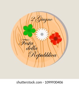 Festa della Repubblica (Italian Republic Day) Vector Illustration. Suitable for greeting card, poster and banner.