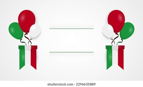 Festa Della Repubblica Italiana, 2 Giungno, Italy republic day 2 June, Italy national flag. Celebration background