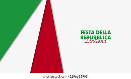 Festa Della Repubblica Italiana, 2 Giungno, Italy republic day 2 June, Italy national flag. Celebration background