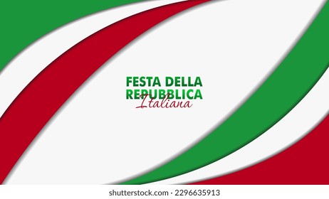 Festa Della Repubblica Italiana, 2 Giungno, Italy republic day 2 June, Italy national flag. Celebration background