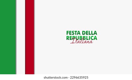 Festa Della Repubblica Italiana, 2 Giungno, Italy republic day 2 June, Italy national flag. Celebration background