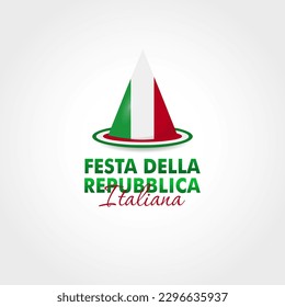 Festa Della Repubblica Italiana, 2 Giungno, Italy republic day 2 June, Italy national flag. Celebration background