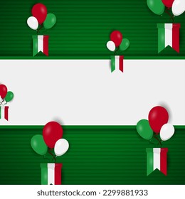 Festa Della Repubblica Italiana, 2 Giungno, Italy republic day 2 June, Italy national flag. Celebration background