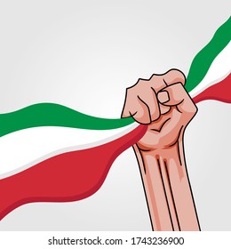 Festa della Repubblica Italiana (Translate: Italy Republic Day). Happy national holiday. Celebrated annually on June 2 in Italy. Italy flag. Patriotic poster design. Vector illustration