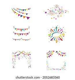 festa  element vector illustration design