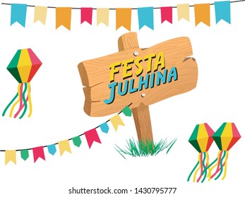 Festa Julhina. Traditional Brazil party -