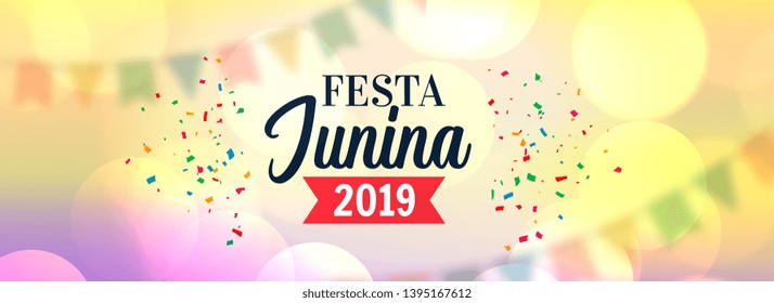 festa junina 2019 celebration banner design