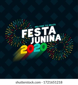 festa junina 2020 celebration poster design background