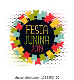 festa junina abstract flags background