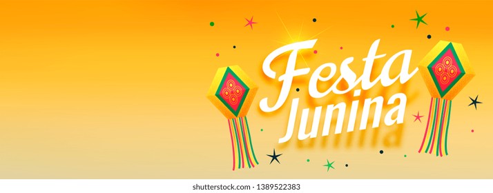 festa junina awesome celebration banner design