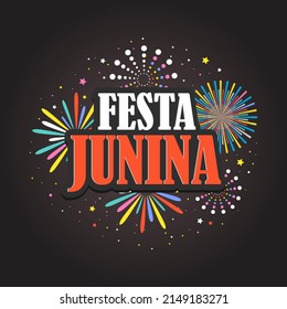  Festa junina background. Celebration for party festival Free Vector illustration colorful design