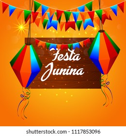 Festa junina background design with element