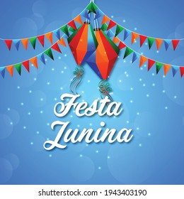 Festa junina background design with element