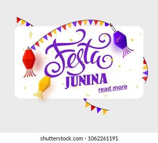 festa junina background place for text