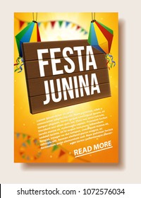 festa junina background place for text