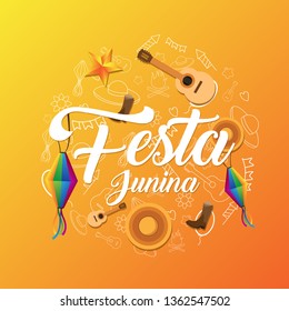 Festa junina background template