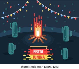 Festa junina background. Festa junina vector illustration