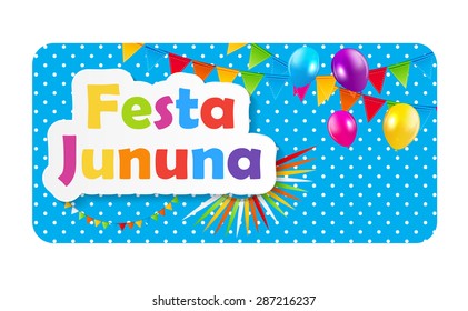 Festa Junina Background Vector Illustration EPS10