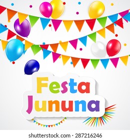 Festa Junina Background Vector Illustration EPS10