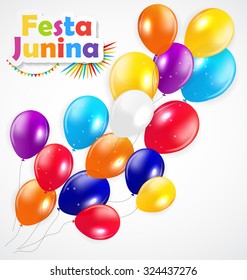 Festa Junina Background Vector Illustration EPS10